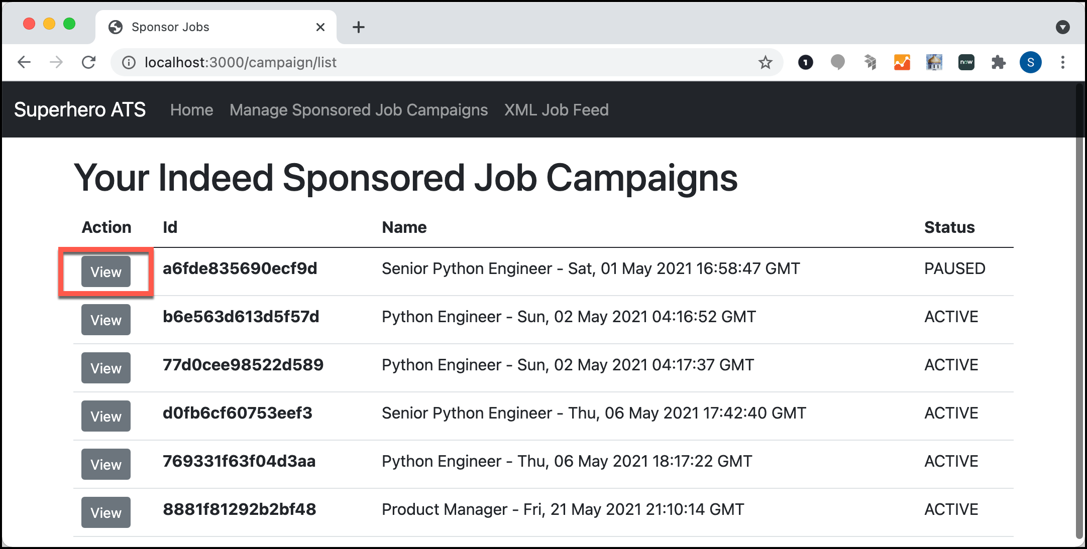 Get campaign details